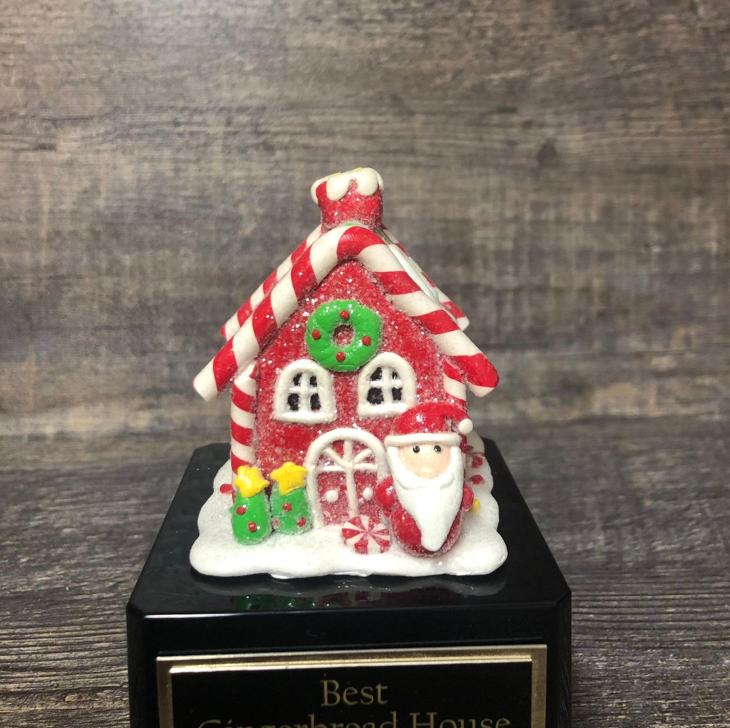 Gingerbread House Cookie Bake Off Trophy Ugly Sweater Trophy Contest Award Winner Christmas Cookie Decorating Holiday Party Santa Decor