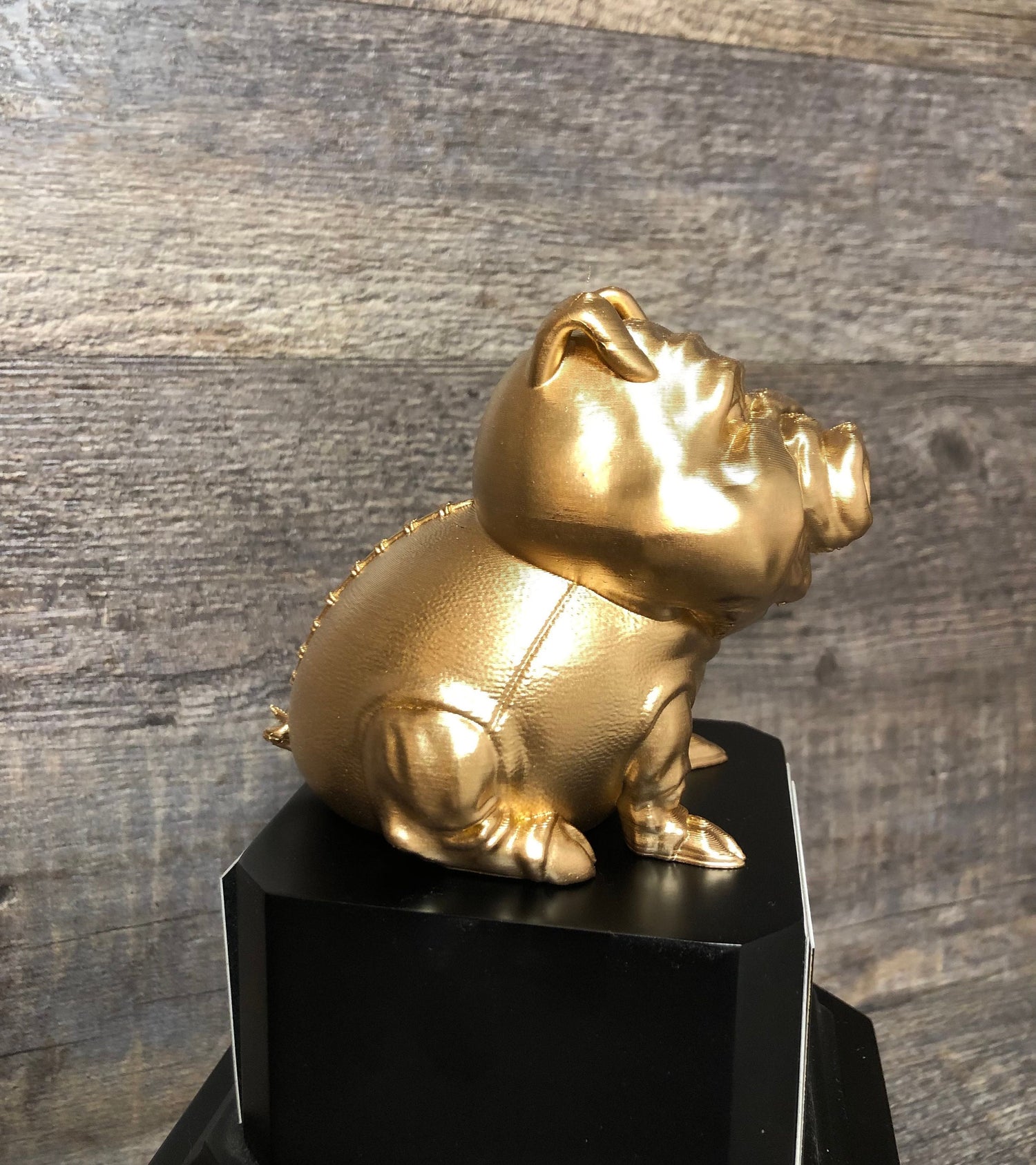 Fantasy Football League Trophy Pig Skin Trophy Award Perpetual FFL Trophy 10.5" Champion / Loser Trophy Football League Sports Award Winner