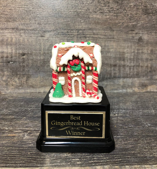 Gingerbread House Christmas Cookie Decorating Champion Bake Off Competition Trophy Ugly Sweater Trophy Contest Award Winner Christmas Decor