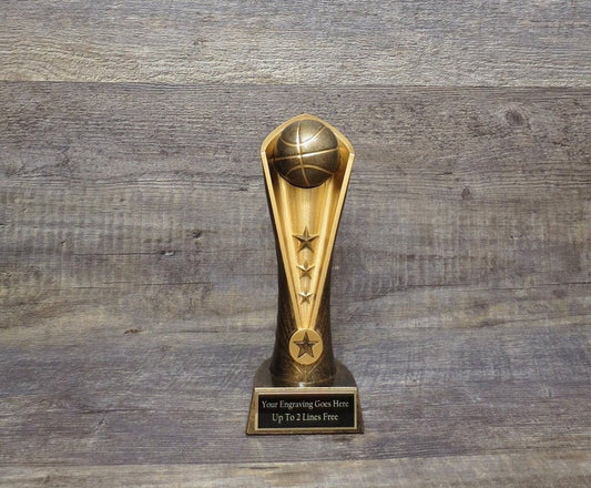 Basketball Trophy Award Basketball Madness 9" Trophy FBL FBBL Fantasy Basketball League Bracket Champion Team Participation Award