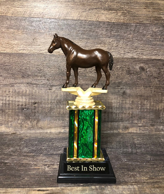 Personalized Horse Equestrian Trophy Best In Show Award Derby Cup Trophy Horse Riding Equestrian Horseback Hand Painted Horse