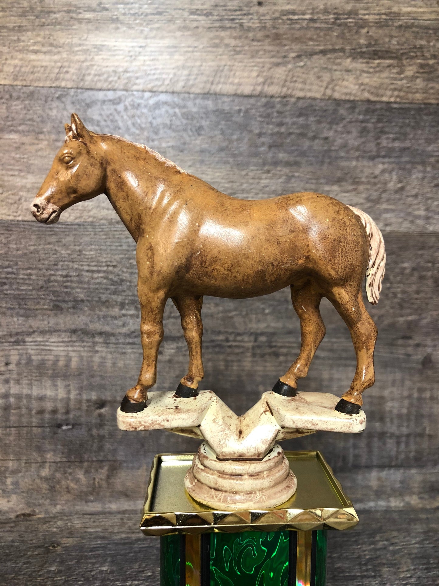 Personalized Horse Equestrian Trophy Best In Show Award Derby Cup Trophy Palomino Horse Riding Equestrian Horseback Hand Painted Horse