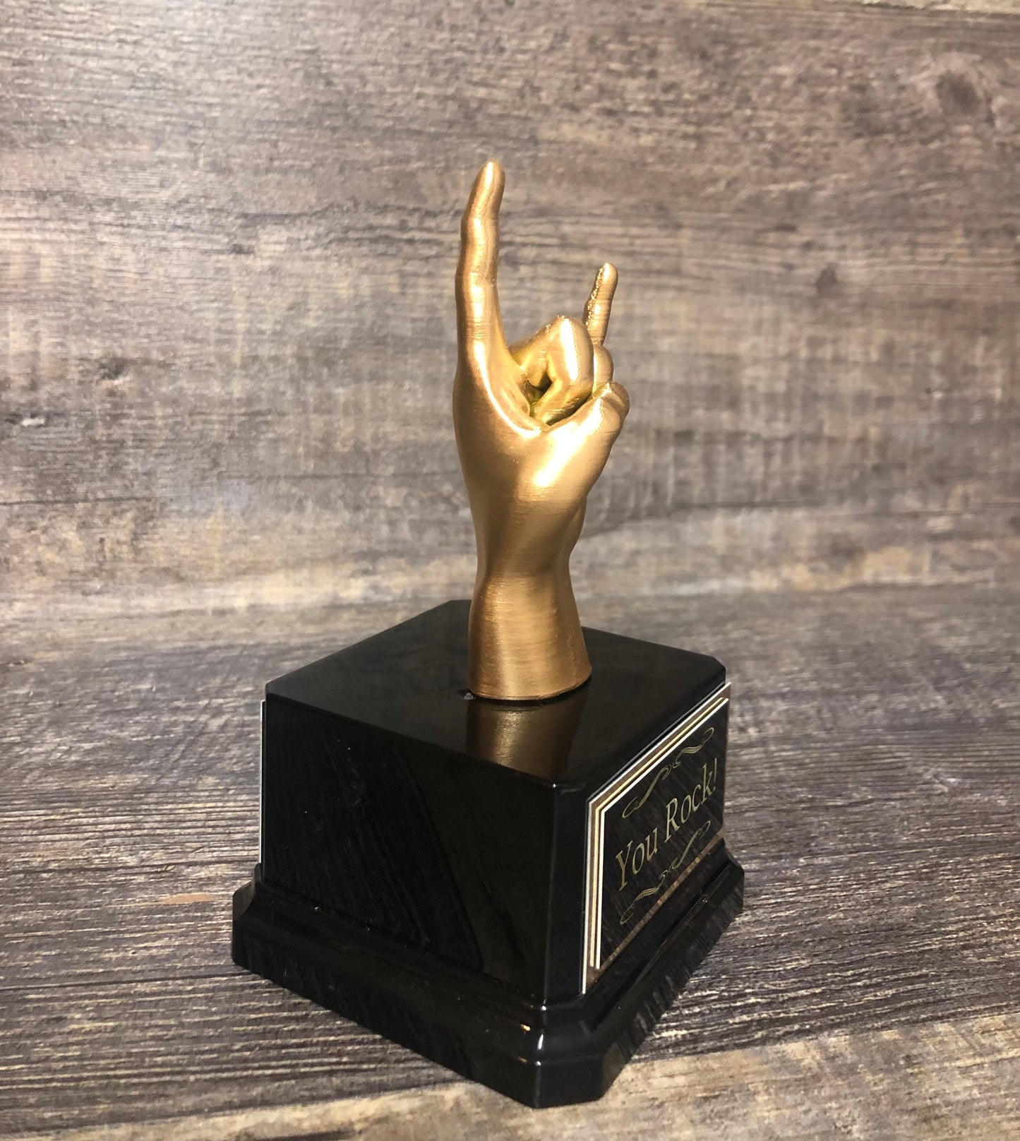 Mini YOU ROCK! Funny Trophy Achievement Award Top Sales Fantasy Football League FFL Best Stats Trophy Appreciation Award