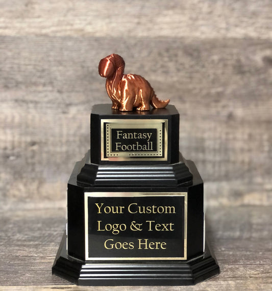 Fantasy Football LOSER Trophy Cockasaurus LOSER Funny Trophy Award Perpetual Trophy Last Place Dinosaur Dickhead Penis Award