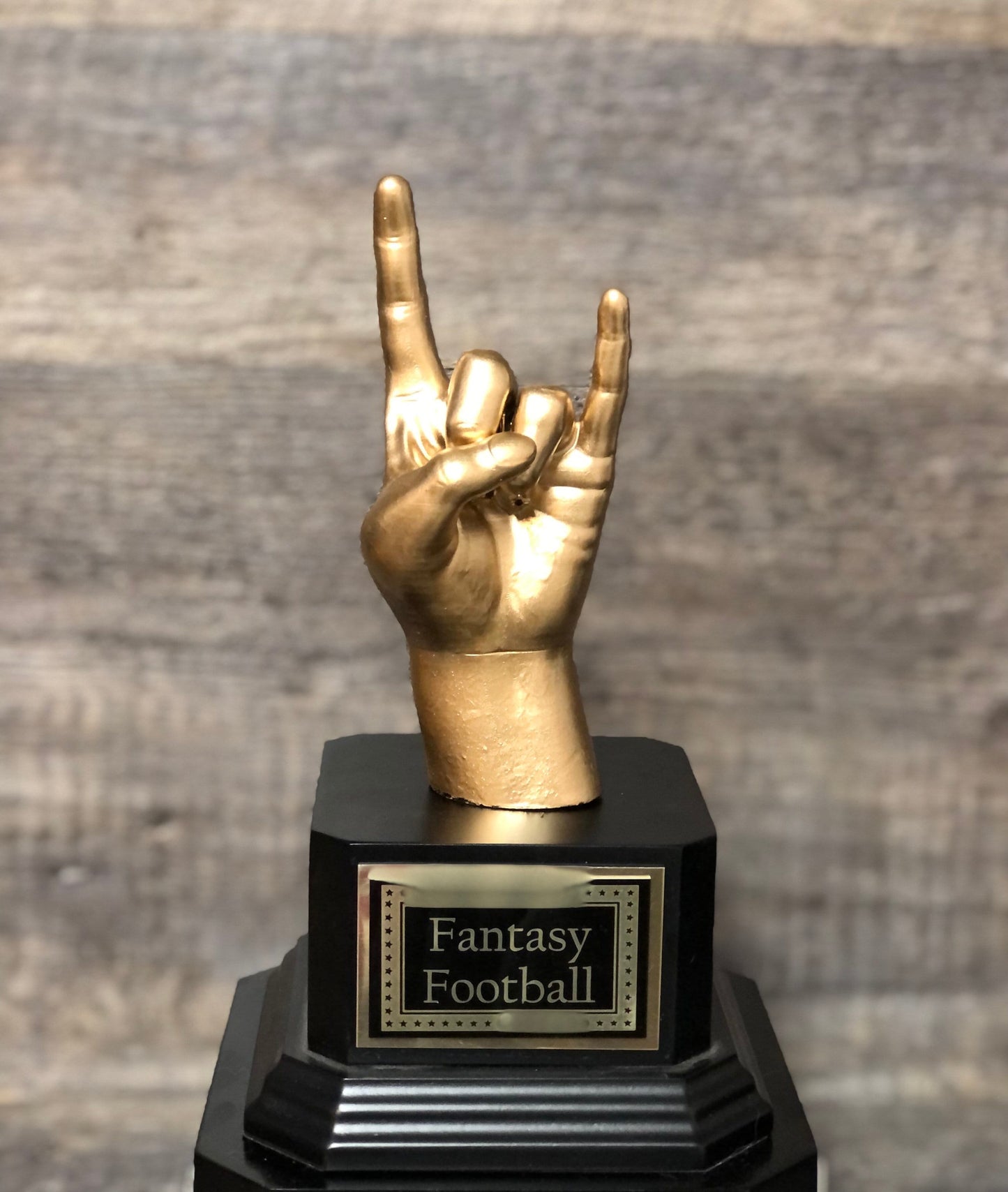 You Rock Fantasy Football League FFL Perpetual Best Stats Trophy Funny Rock On Gag Award Top Score Best Of The Best Season Score