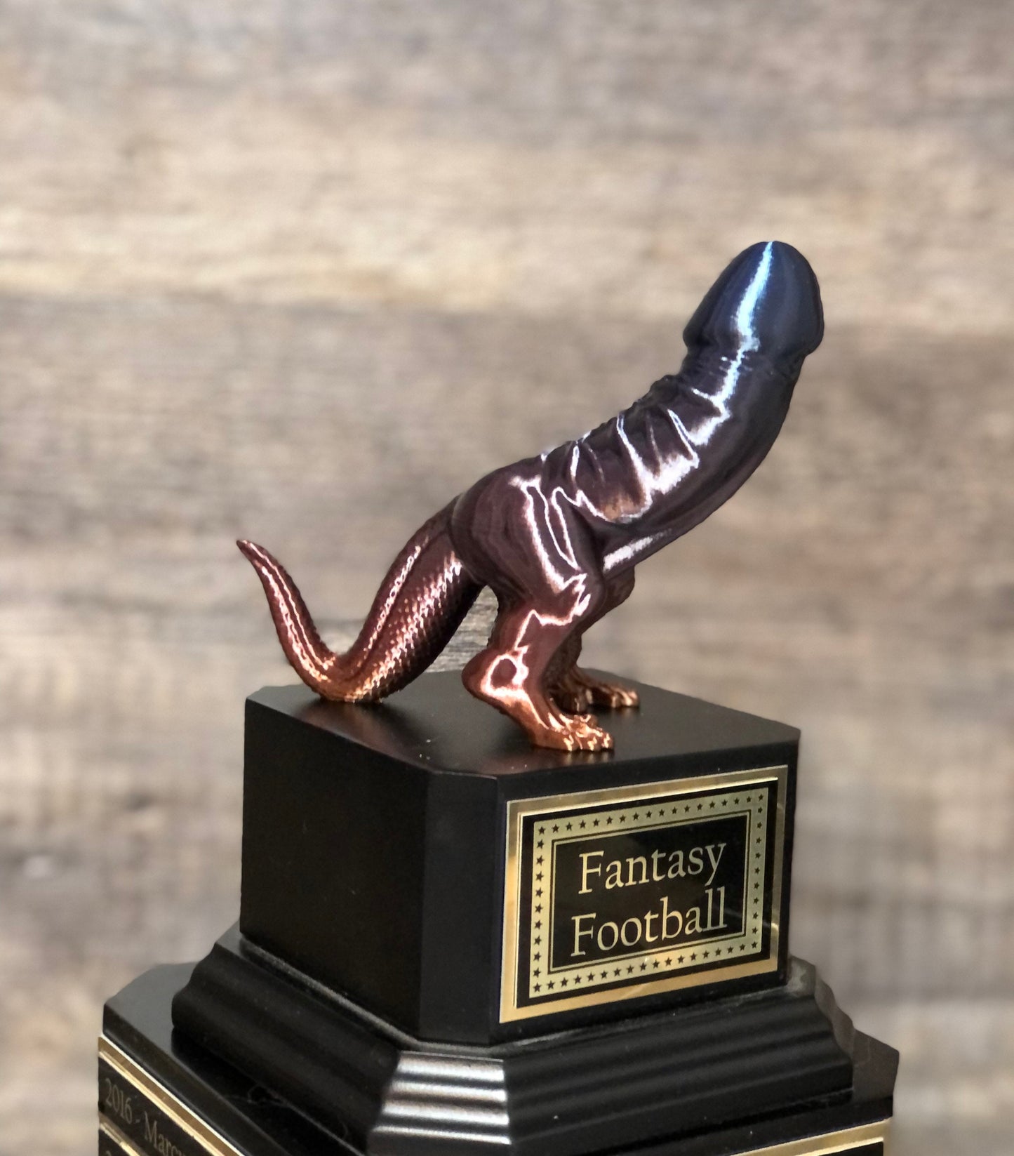 Fantasy Football Loser Trophy Sacko Award Perpetual Trophy LOSER Trophy FFL Trophy Funny Award Perpetual Trophy Last Place Award