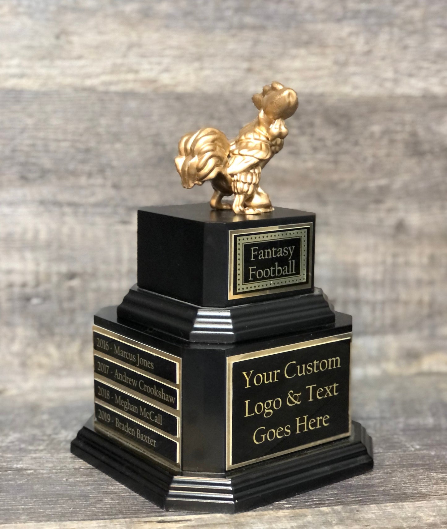 Fantasy Football Golden Cock Rooster Loser Perpetual Trophy Last Place Sacko Funny Biggest Cock Trophy Adult Humor Gag Gift Testicle Penis