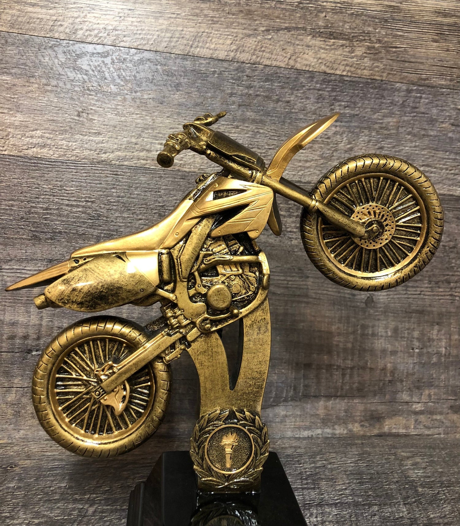 Motorcycle Trophy Fantasy MX SX Trophy 11" Racing Trophy Mechanic Award Winner Best In Show Best Race Time Award Participant Trophy