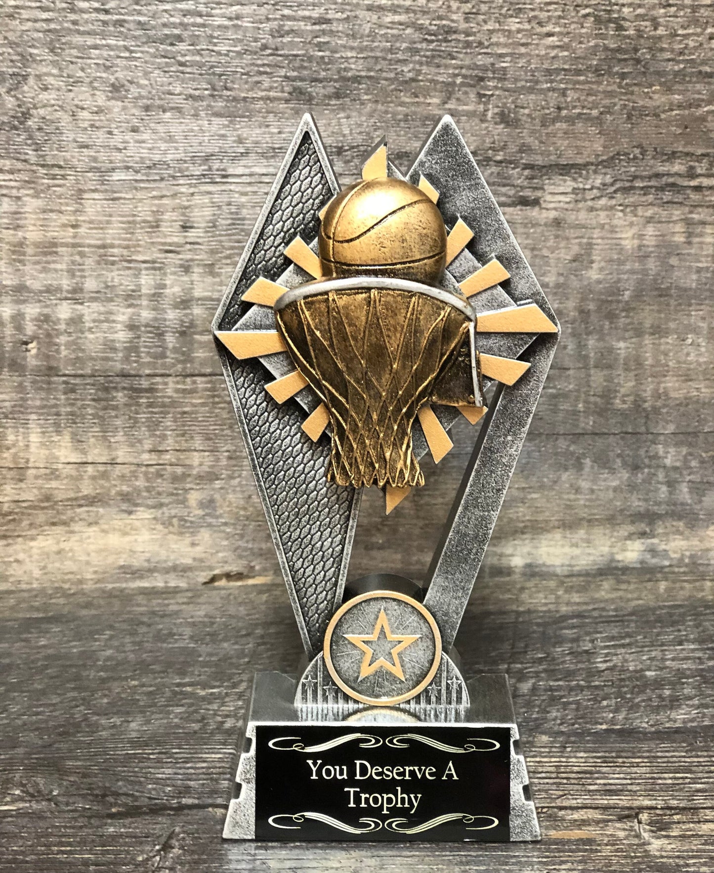 Basketball Trophy Award Basketball Madness 7" Trophy FBBL FBL Fantasy Basketball League Bracket Champion Winner Team Participation Award