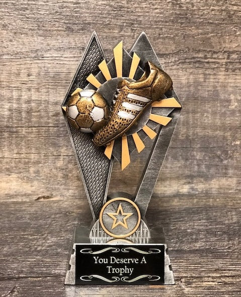 Soccer Trophy Fantasy Soccer Trophy Football Champion Winner Fantasy League Custom Trophy Team Sports Award  Economy