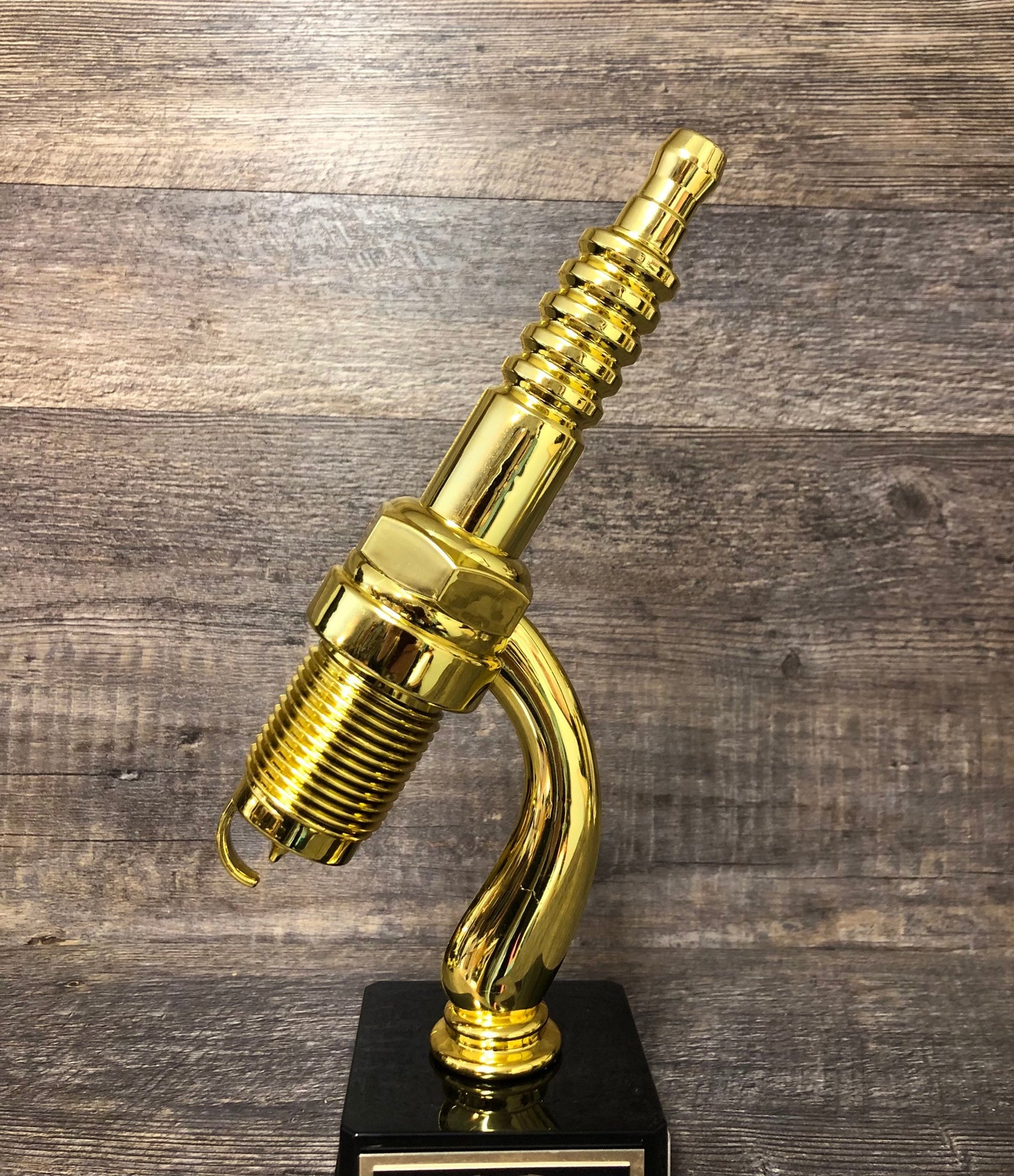 Car Show Trophy Spark Plug 12" Racing Trophy Plastic Gold Spark Plug Award Winner Best In Show Best Hot Rod Antique Car Show Participant