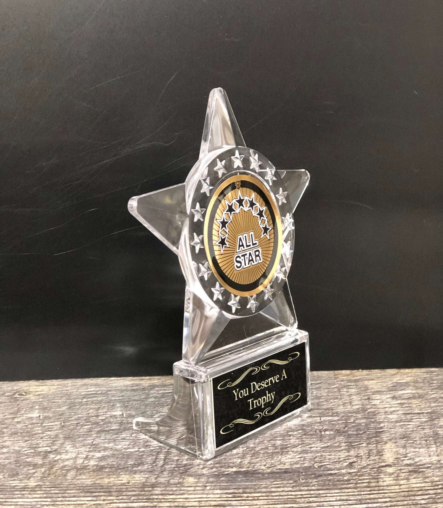 Personalized Mini Star Trophy You Deserve A Trophy Best Boss Trophy Achievement Award Appreciation Award Employee of the Month