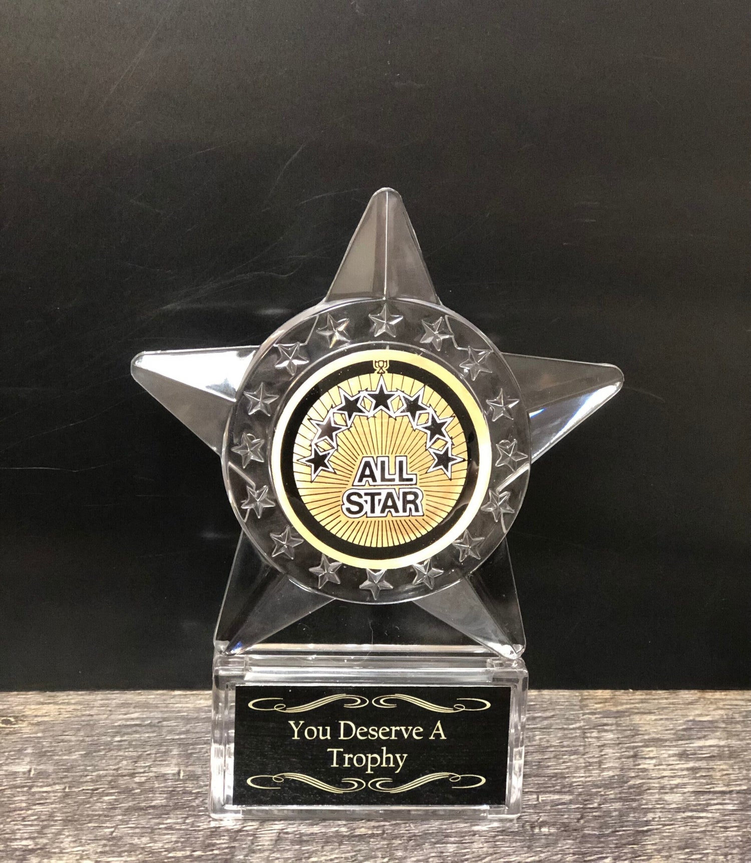 Small Torphy Perfect Attendance Award Mini Star Trophy Personalized You Deserve A T ...