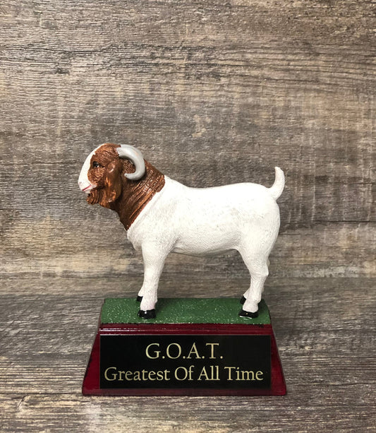 Funny Trophy GOAT Trophy Greatest of All Time Corporate Award Trophy Top Sales Motivational Achievement Award Personalized Winner Gag Gift