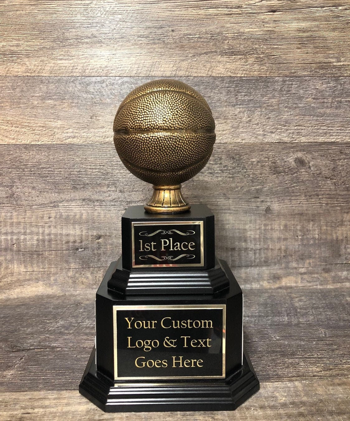 Basketball Trophy Basketball Madness Fantasy Trophy 6 or 12  Perpetual Trophy League Bracket Winner Fantasy Basketball Award Trophy