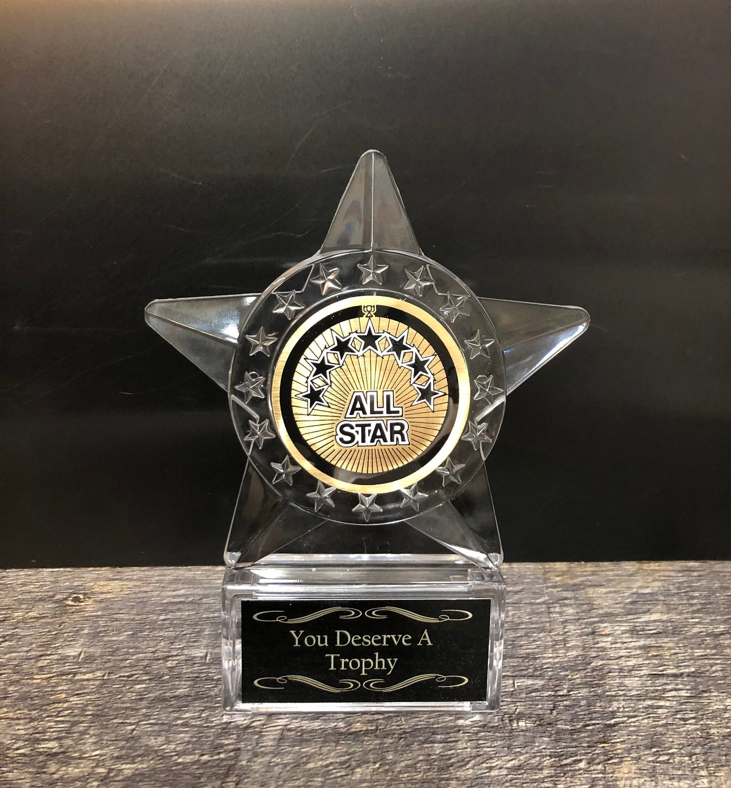 Perfect Attendance Award Mini Star Trophy Personalized You Deserve A Trophy Achievement Award Appreciation Award Employee of the Month