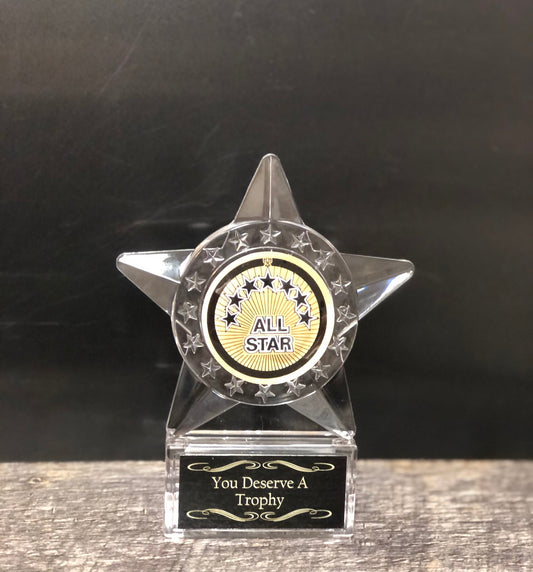 Personalized Mini Star Trophy You Deserve A Trophy Best Boss Trophy Achievement Award Appreciation Award Employee of the Month