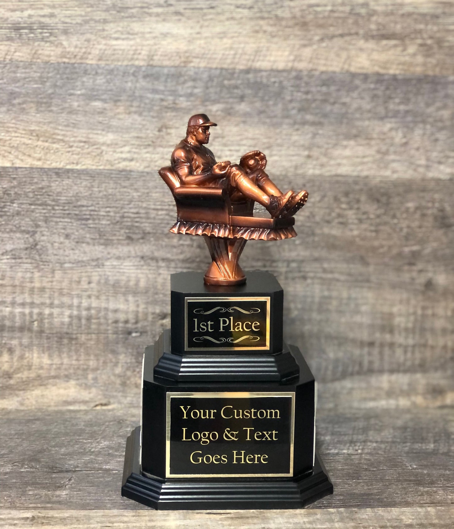 Baseball Trophy Armchair Fantasy Baseball Perpetual Trophy Award Baseball League Champion Championship Team Award Personalized