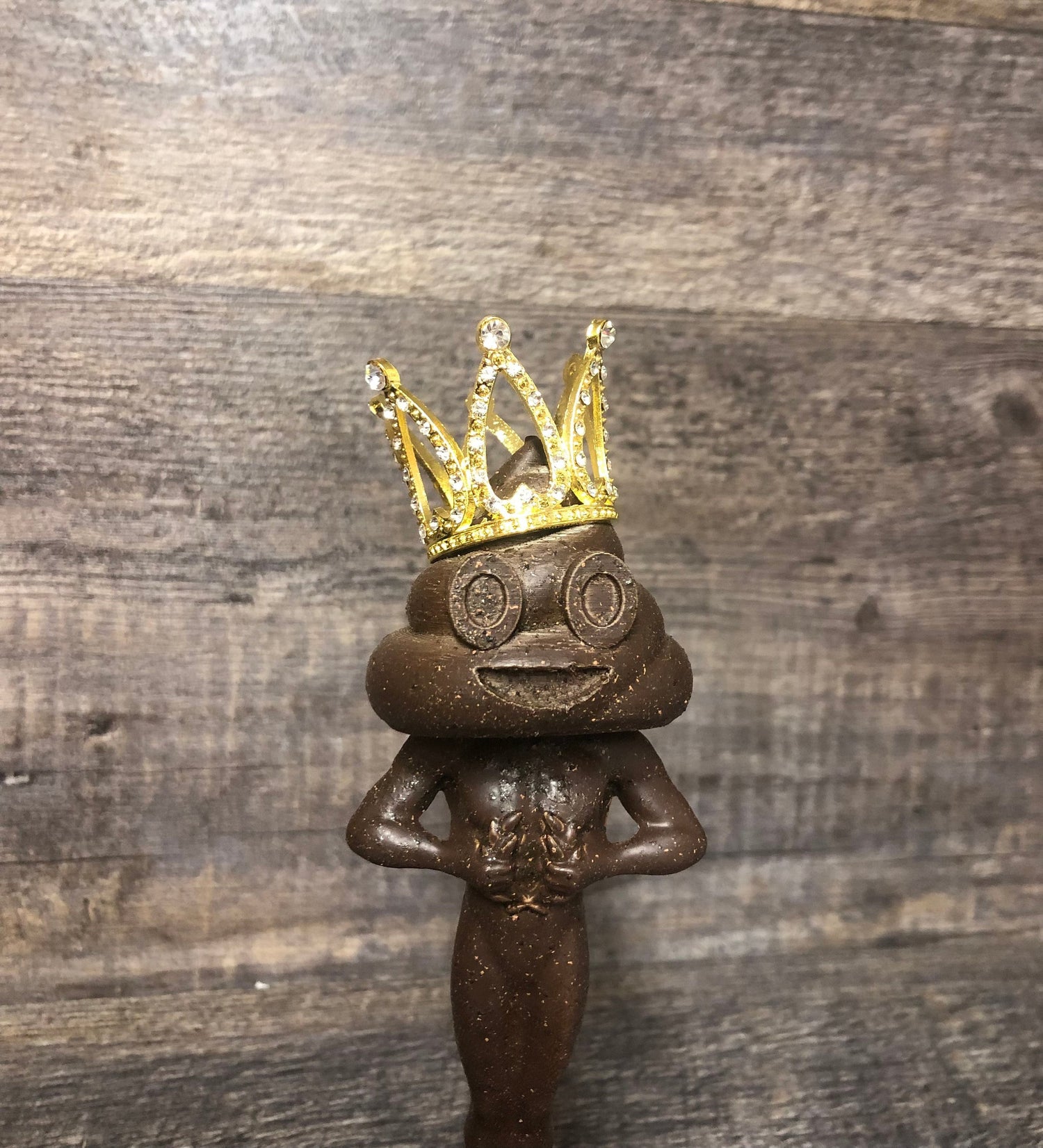 Funny Trophy King Shit Head or Poop Head Award Full Of Shit Fantasy Football League LOSER Trophy FFL Last Place Fantasy Party Pooper Award