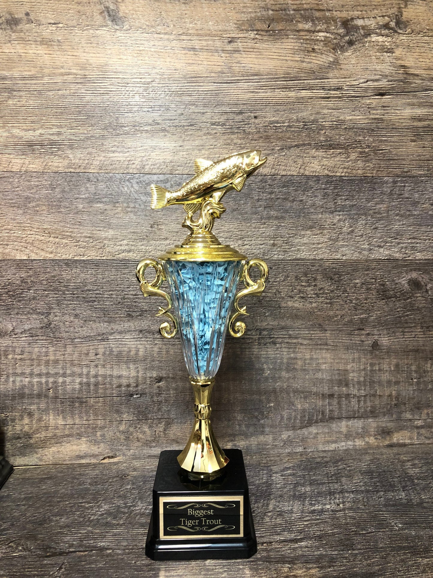 Fishing Trophy Fishing Derby Tournament Trophy Award Biggest Bass Biggest Trout Fish Personalized Trophy Biggest Fish Competition Winner