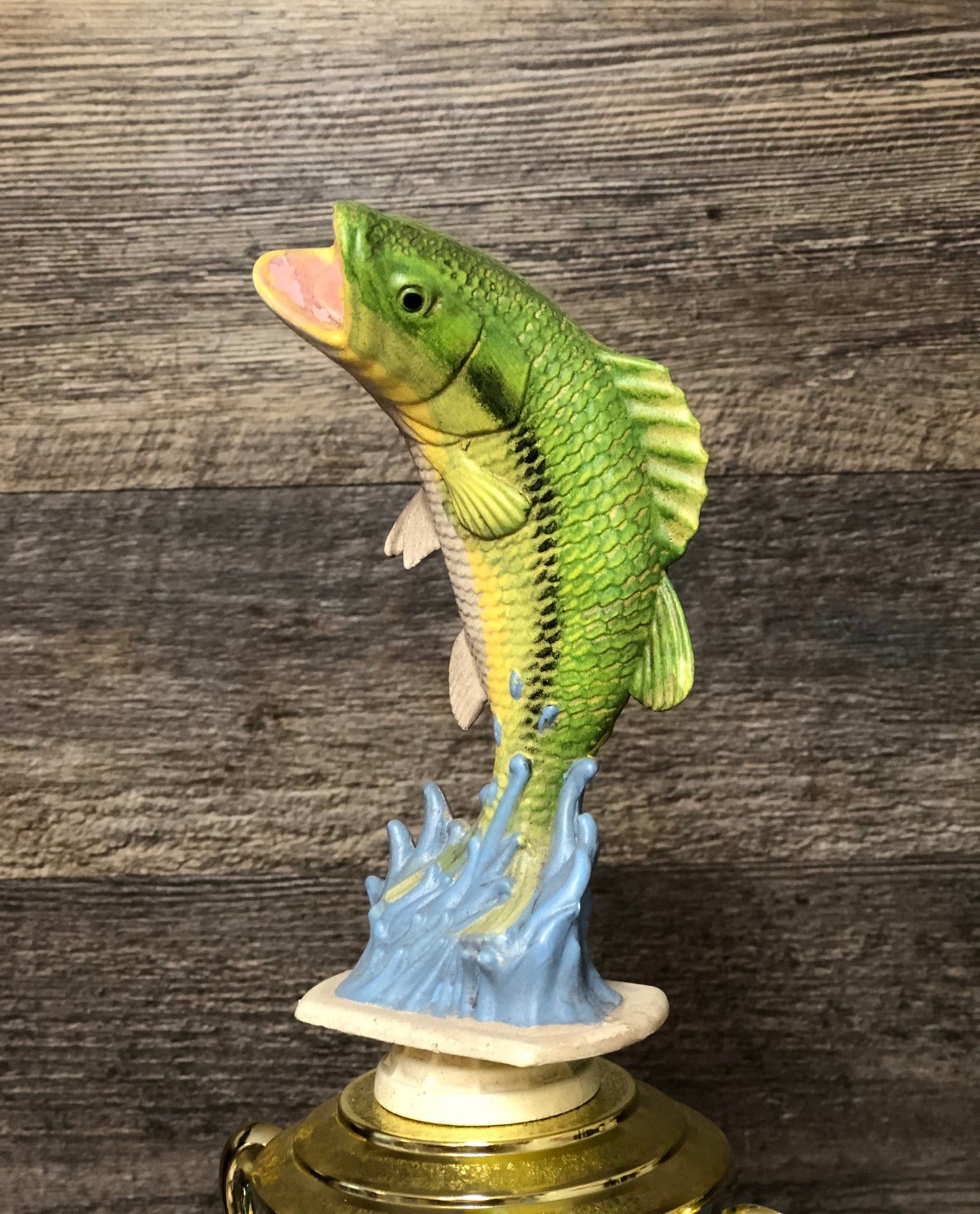 Fishing Trophy Bass Trophy Tournament Fishing Derby Award Biggest Bass HAND PAINTED Master Baiter Trophy Funny Gag Gift Perch Fish Trophy