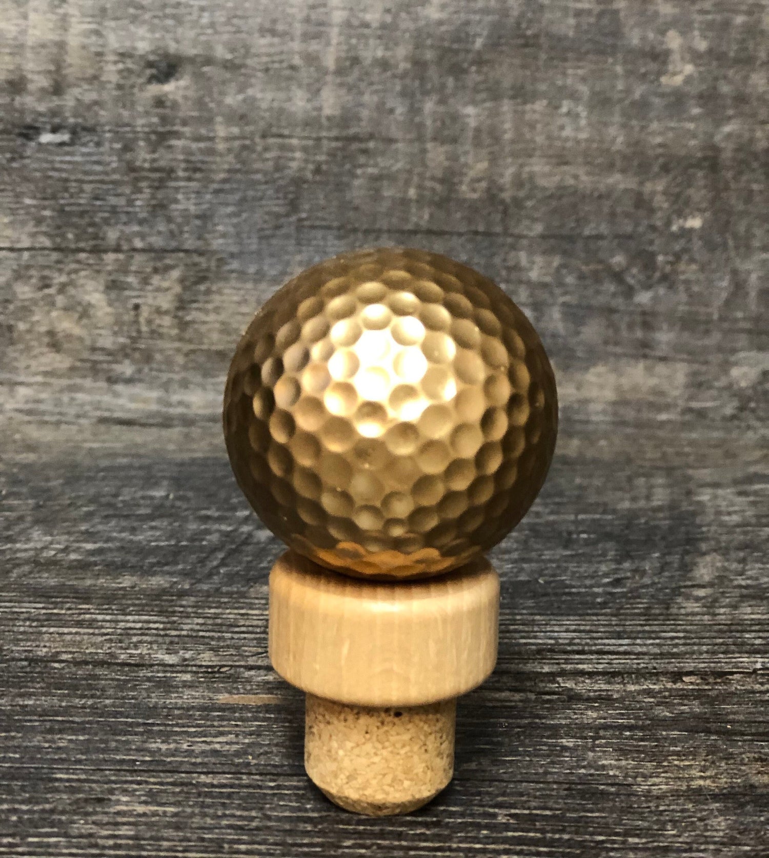 Golf Ball Wine Stopper Funny Dad Gift Gag Gift Stocking Stuffer Novelty Bottle Wine Cork Gold Birthday Father's Day Golfer Gift Wine Lover