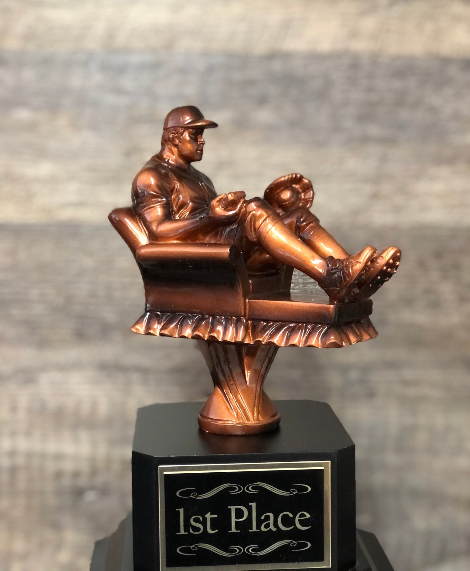 Baseball Trophy Armchair Fantasy Baseball Perpetual Trophy Award Baseball League Champion Championship Team Award Personalized