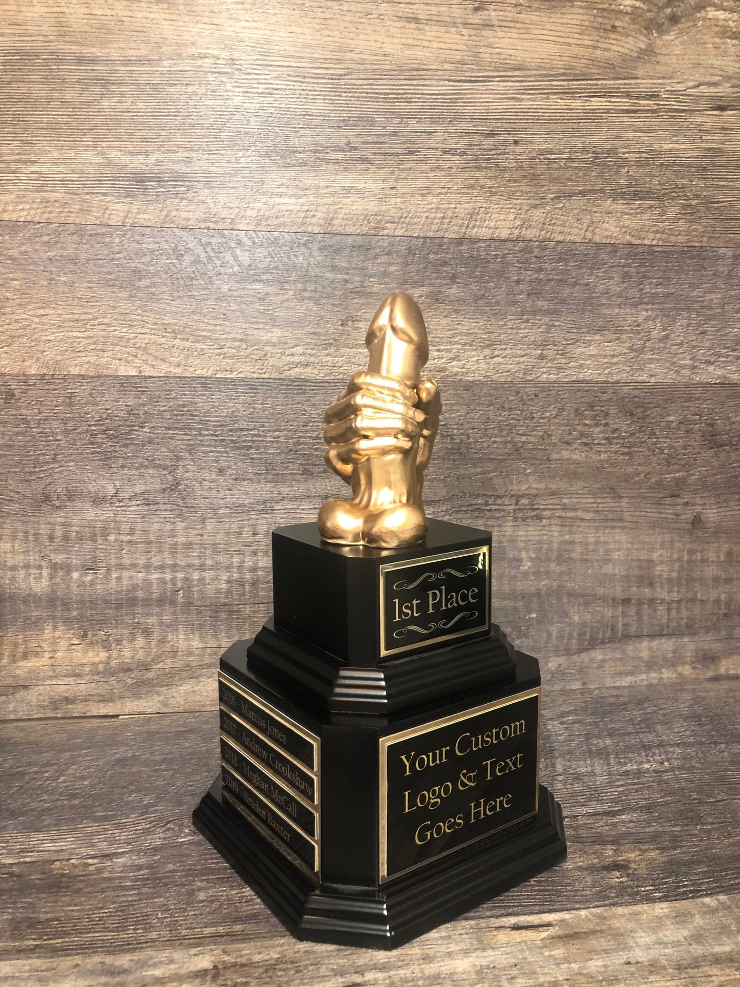 Fantasy Football Trophy WANKER Award LOSER Trophy Fantasy Football Loser Trophy Funny Award Perpetual Trophy Last Place Golden Penis Award