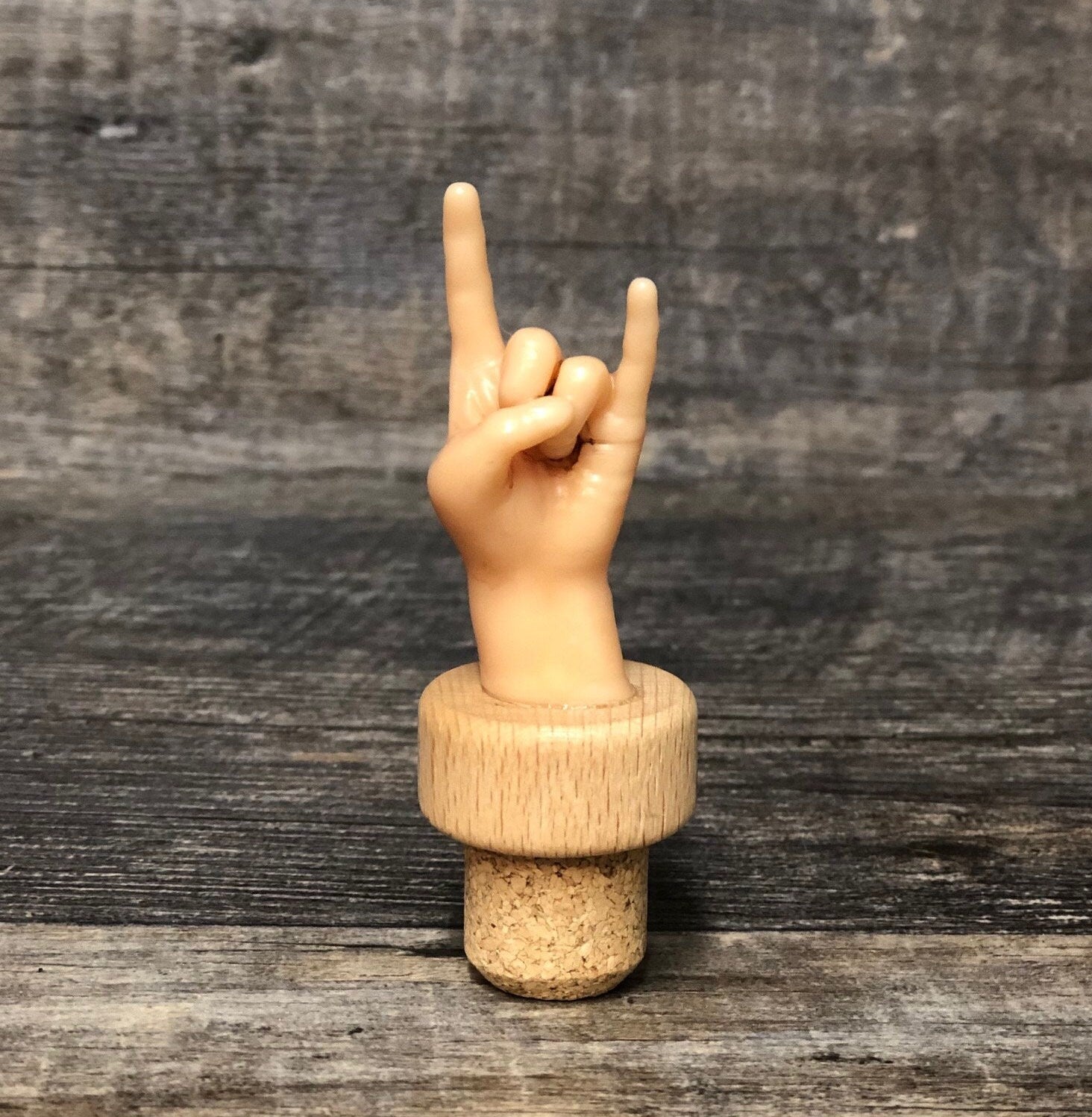 YOU ROCK Funny Wine Stopper Dad Gift Novelty Bottle Wine Cork Rock On Hand Birthday Gag Gift Wine Lover Adult Humor Father's Day Gift