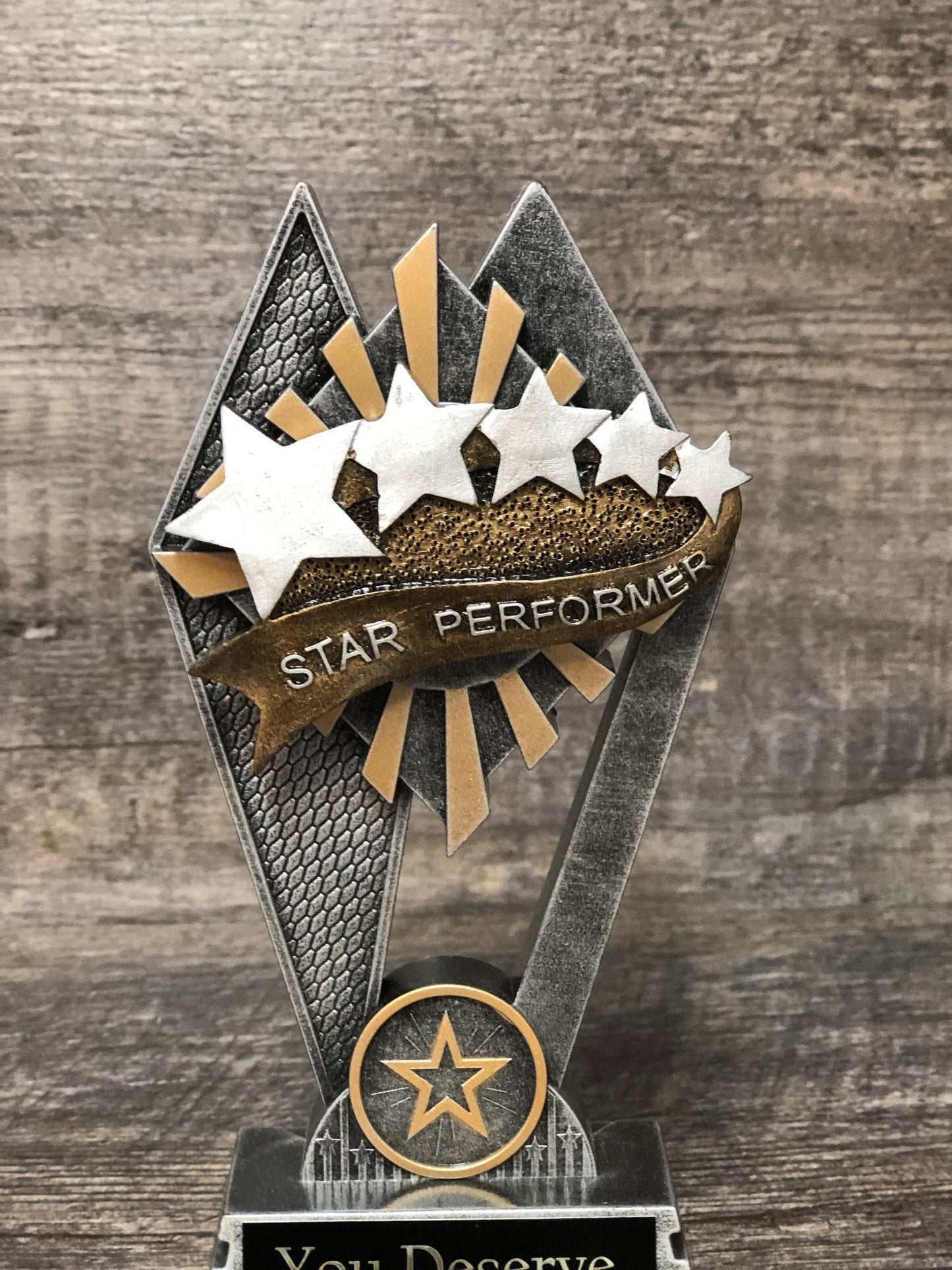 Achievement Award Trophy Star Performer Employee Of The Month You Deserve A Trophy Top Sales Salesman Appreciation Award Best Boss Trophy