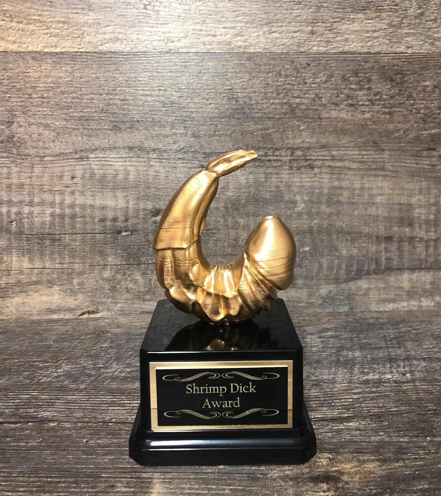 Funny Shrimp Dick Trophy Ball Buster Award LOSER Sacko Trophy FFL Last Place Penis Trophy You're A Dick Dickhead