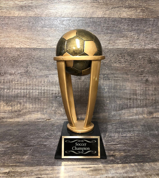Soccer Trophy Fantasy Soccer 7.5" Tower Trophy Champion Winner Fantasy League Custom Trophy Team Sports Award Free Engraving