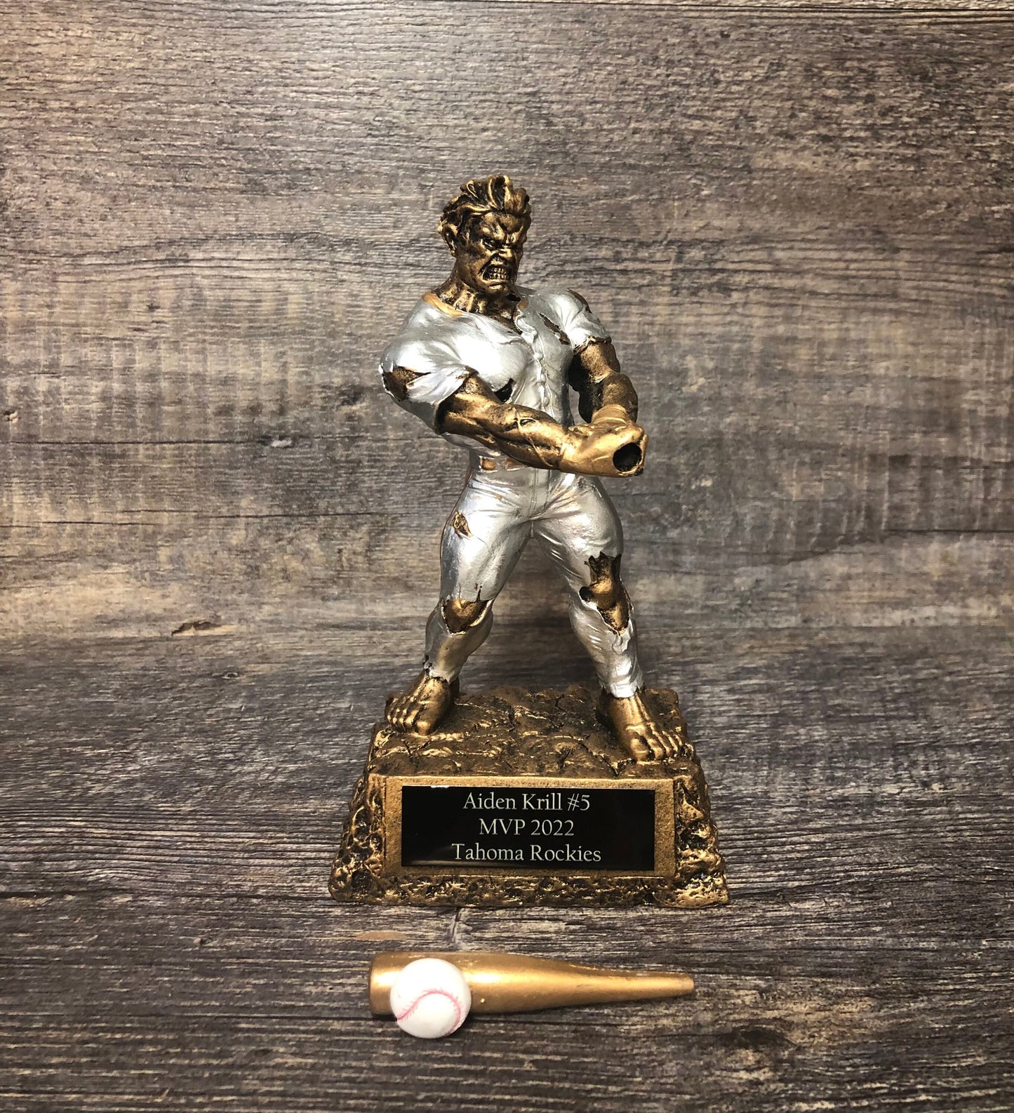 Baseball Trophy MVP Baseball Award Fantasy Baseball Beast Trophy 6.75" Personalized Baseball Trophy Championship Funny Trophy