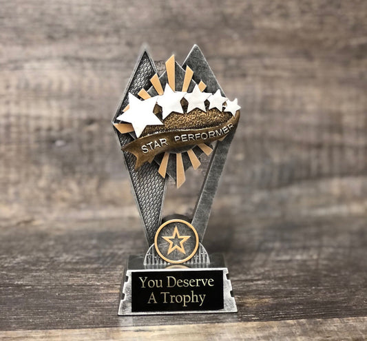 Achievement Award Trophy Star Performer Employee Of The Month You Deserve A Trophy Top Sales Salesman Appreciation Award Best Boss Trophy