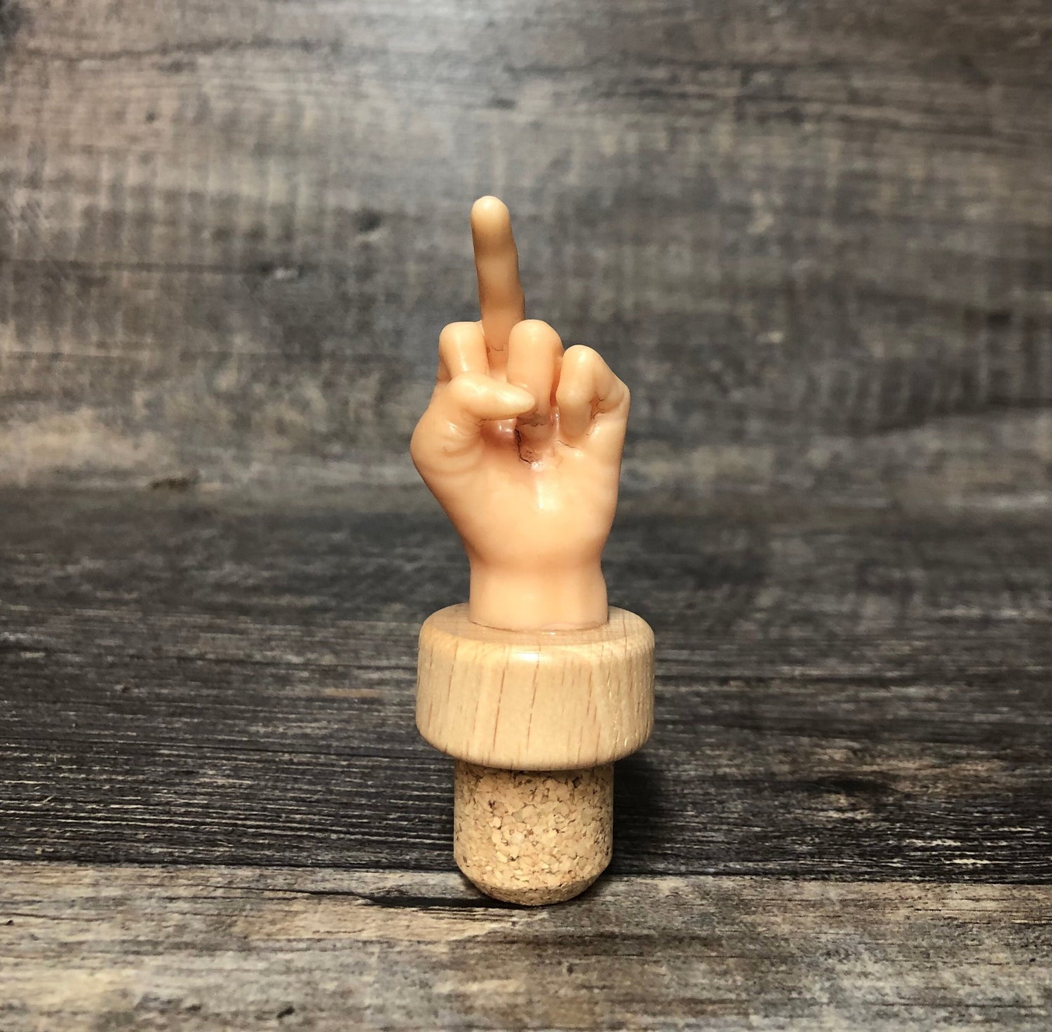 MIDDLE FINGER Funny Wine Stopper Gag Gift Novelty Bottle Wine Cork F*ck You Wine Stopper Birthday Gag Gift Wine Lover Adult Humor The Bird