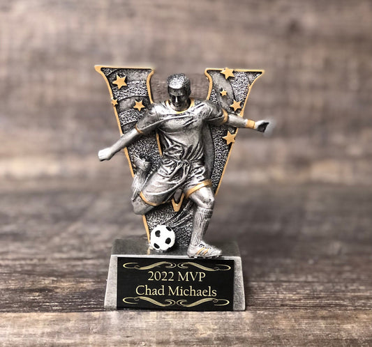 Soccer Trophy Fantasy Soccer Trophy Football Champion Kids Soccer League Custom Trophy Team Sports Award Economy Participation Trophy