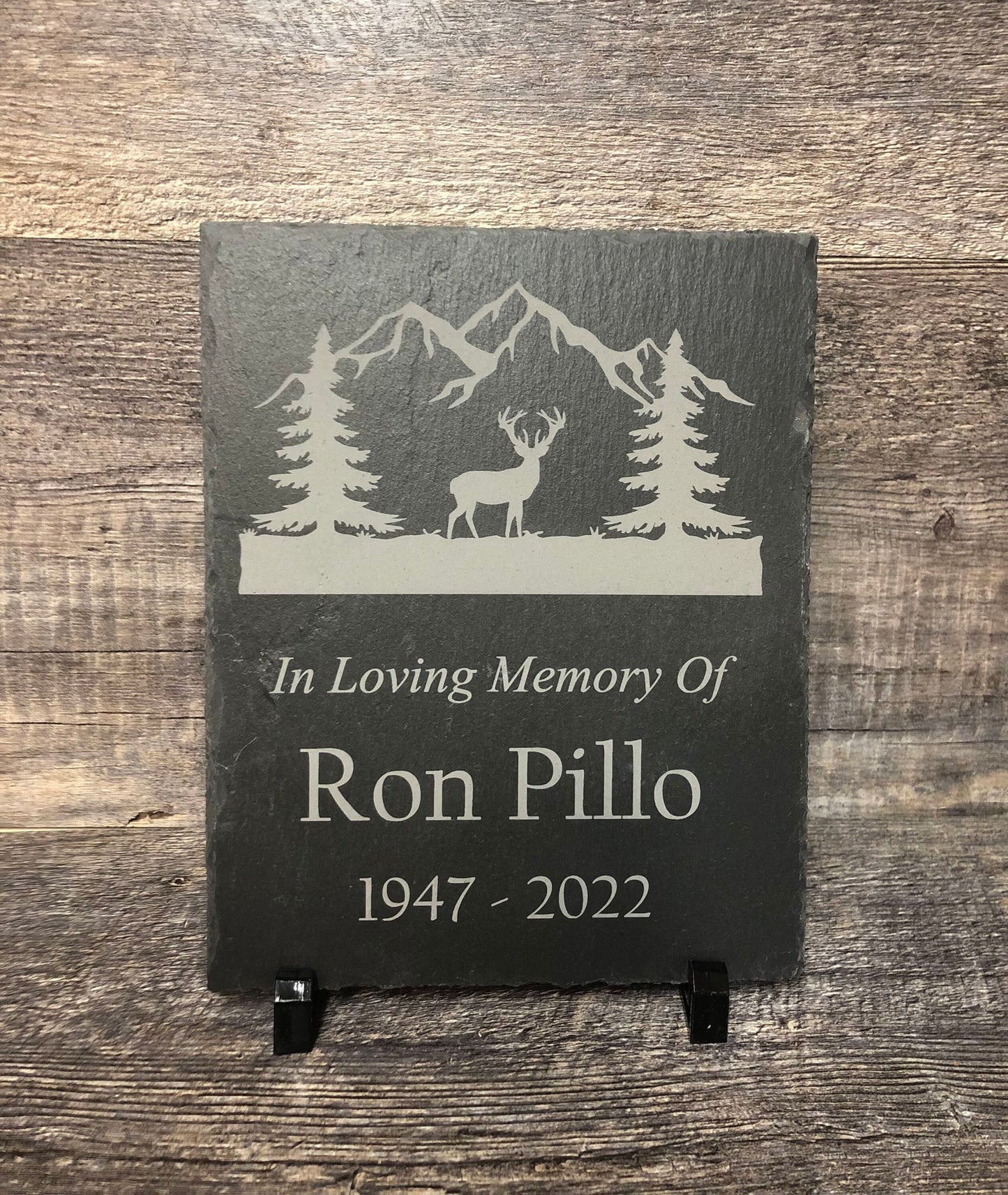 Memorial Stone Memory Stone Slate Remembrance Custom Engraved OUTDOOR WILDERNESS Garden Memorial Stone Plaque In Loving Memory of Name Plate