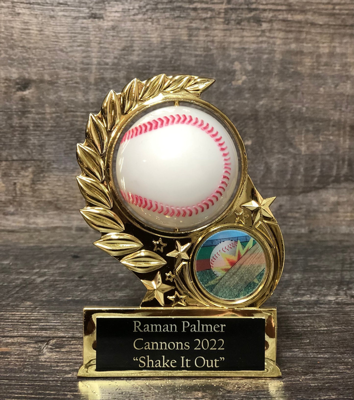 Baseball Trophy League Economy Participation Award Sports Trophy Spinning Baseball & Holographic T-Ball Team Trophies Softball Trophy