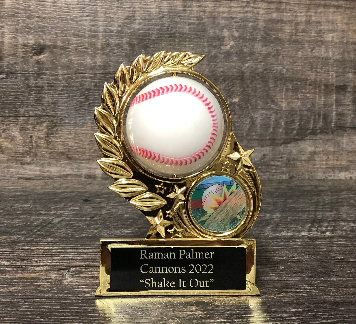 Baseball Trophy League Economy Participation Award Sports Trophy Spinning Baseball & Holographic T-Ball Team Trophies Softball Trophy