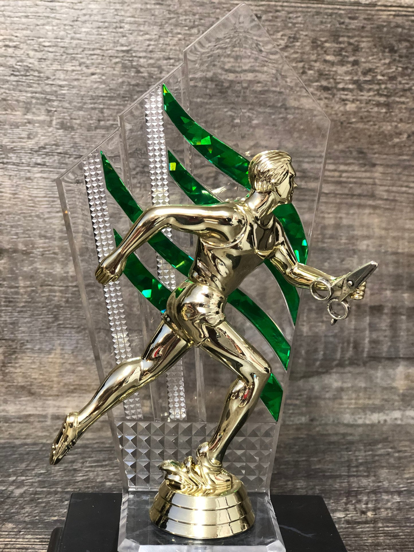 Successfully Runs With Scissors Funny Trophy Gag Gift Runner Jogger Track Birthday Gift Achievement Award Adult Humor Marathon Trophy