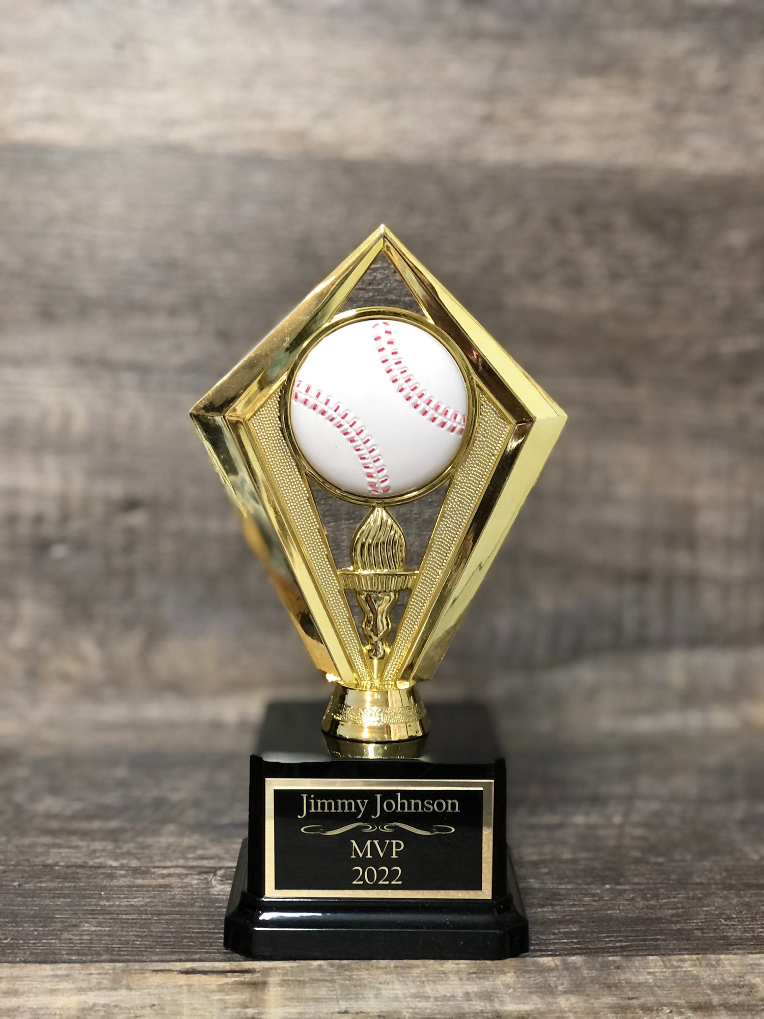 SET OF 6 Baseball Trophies T-Ball Team Trophies Kids Baseball Team Trophies League Economy Participation Award Sports Trophy
