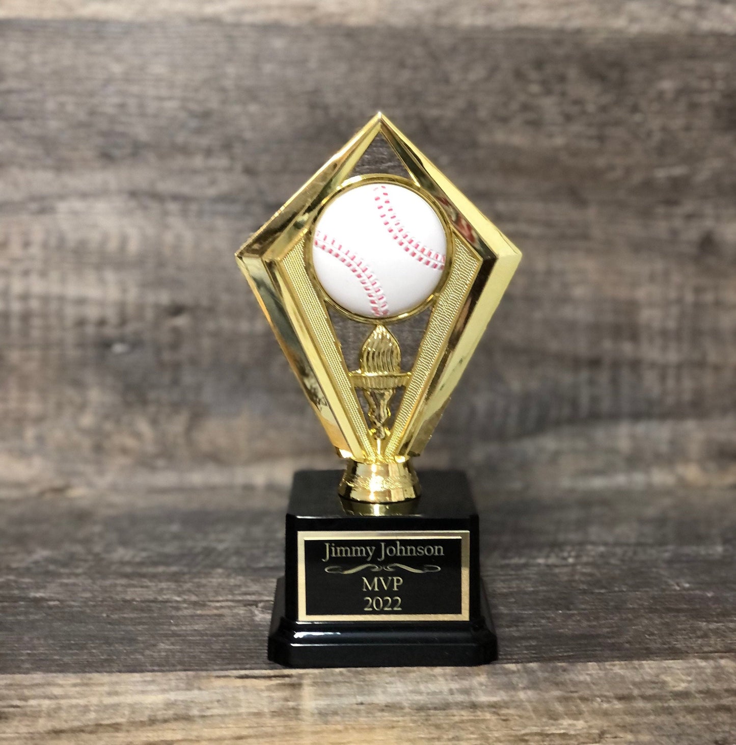 SET OF 6 Baseball Trophies T-Ball Team Trophies Kids Baseball Team Trophy League Economy Participation Award Sports Trophy