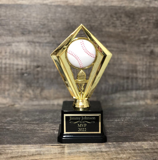 SET OF 6 Baseball Trophies T-Ball Team Trophies Kids Baseball Team Trophies League Economy Participation Award Sports Trophy