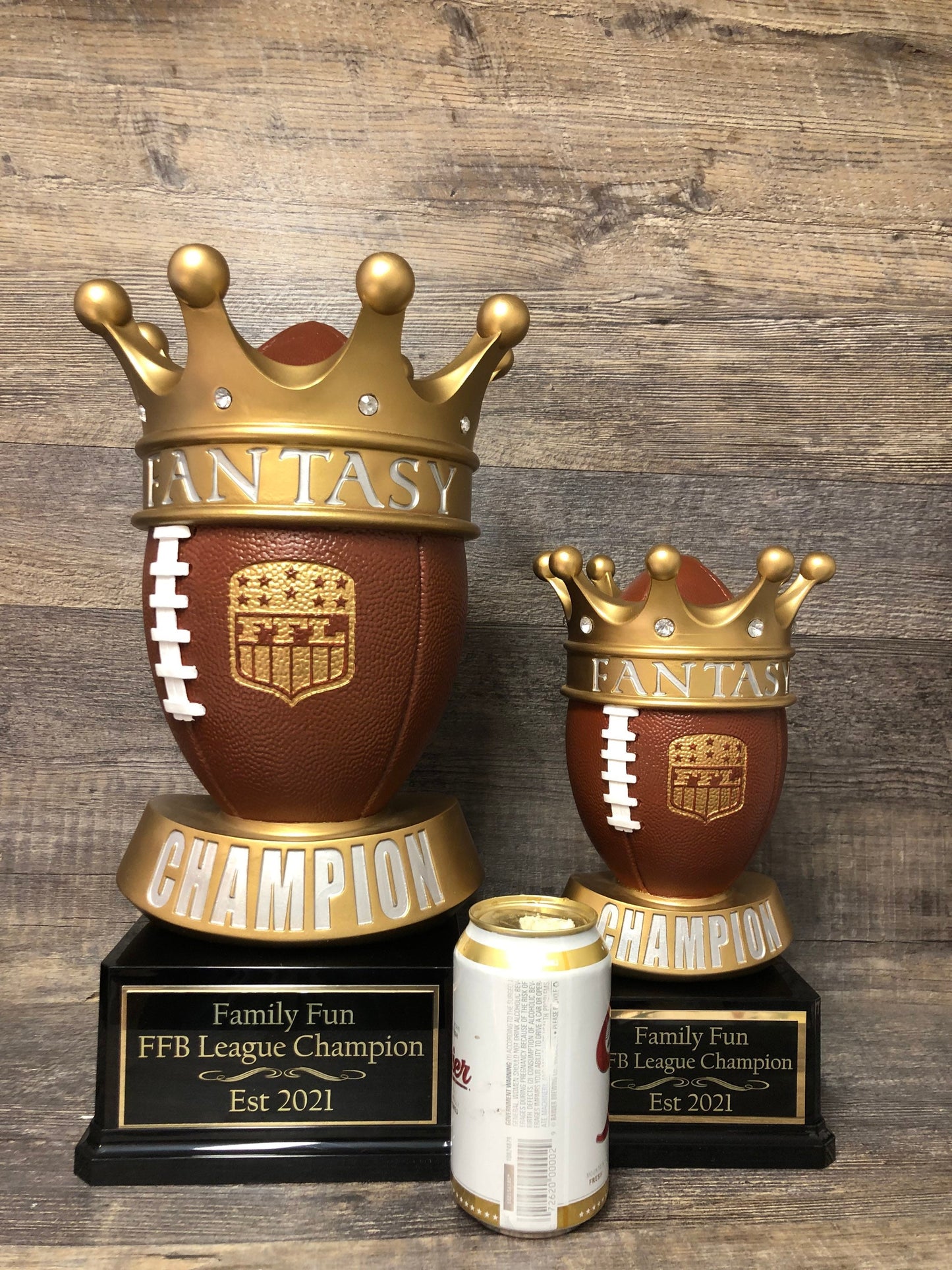 XL Fantasy Football Trophy FFL Trophy ** See DESCRIPTION ** 16" League Champion Champ Trophy Crown Football League
