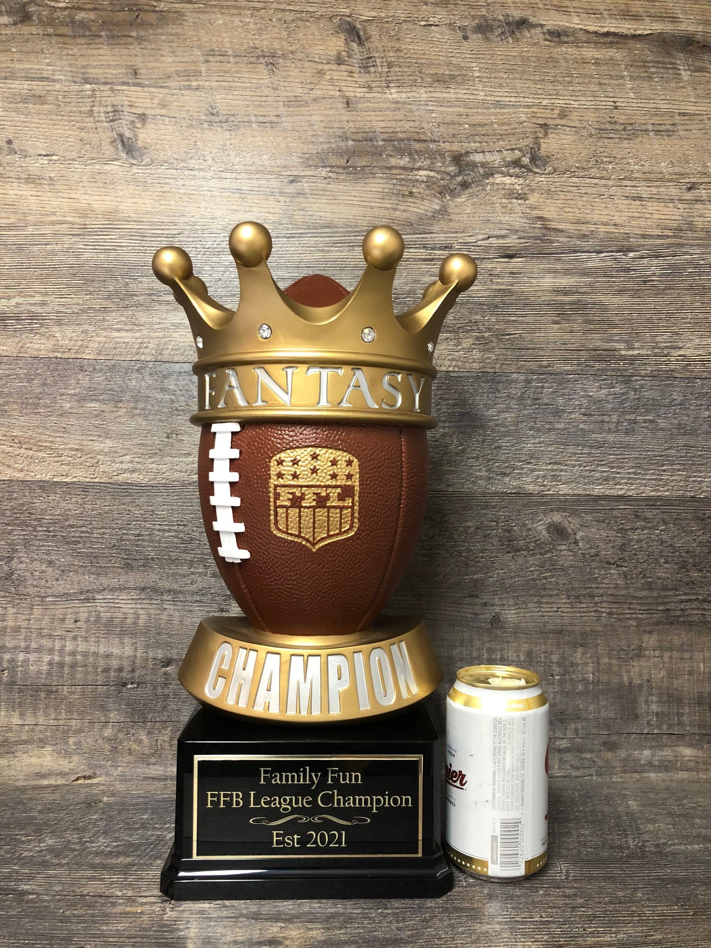 XL Fantasy Football Trophy FFL Trophy ** See DESCRIPTION ** 16" League Champion Champ Trophy Crown Football League