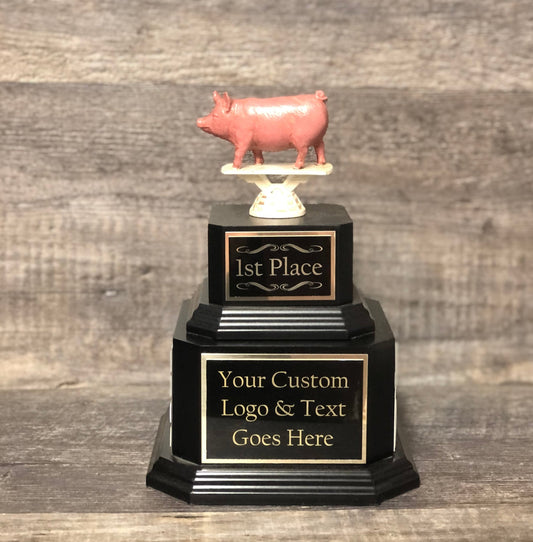 BBQ Trophy Perpetual Competition Cook Off Champion Trophy Best BBQ Trophy Pig Trophy Best Ribs Best Chicken Best Beef Trophy Award Winner