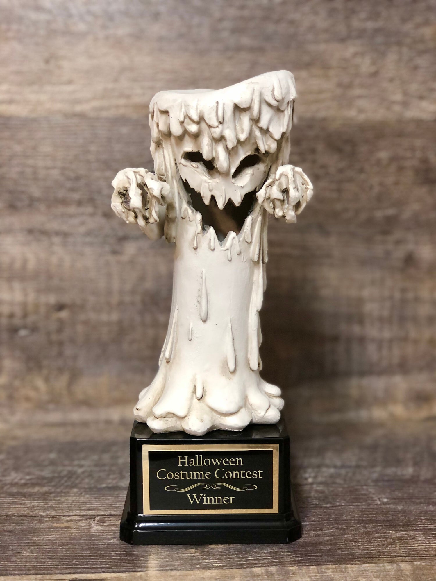 Halloween Trophy Creepy Melting Candle Scariest Costume Contest Best Costume Dia De Los Muertos Trophy Halloween Decor