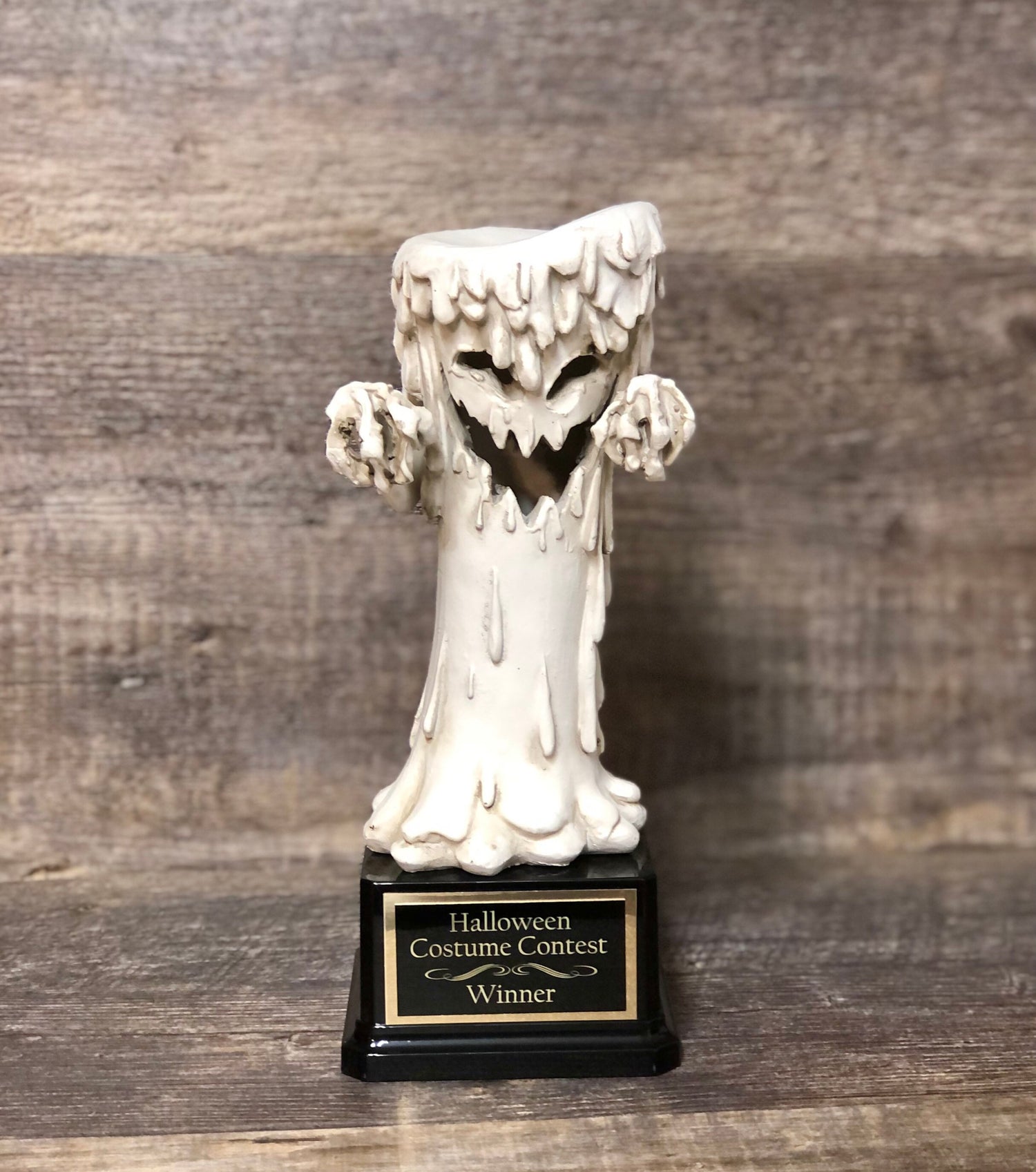 Halloween Trophy Creepy Melting Candle Scariest Costume Contest Best Costume Dia De Los Muertos Trophy Halloween Decor