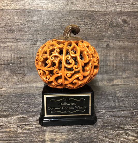 Halloween Trophy Elegant Pumpkin Costume Contest Winner Best Office Costume Contest or Pumpkin Carving Halloween Decor Dia De Los Muertos