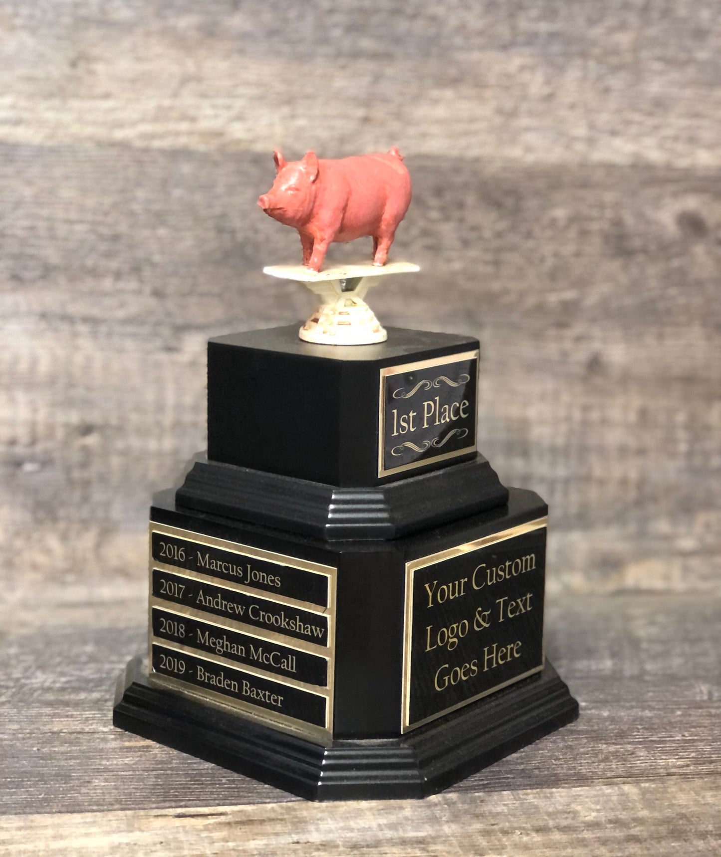 BBQ Trophy Perpetual Competition Cook Off Champion Trophy Best BBQ Trophy Pig Trophy Best Ribs Best Chicken Best Beef Trophy Award Winner